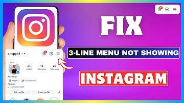 How To Fix Instagram Three Line Option Not Showing | Insta 3 Lines Setting Menu Not Showing