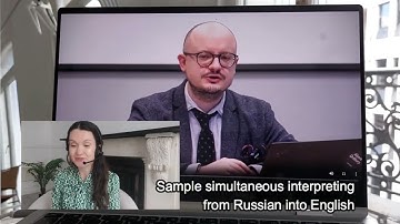 Sample of simultaneous interpreting from Russian into English