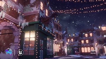 Stylized Christmas Town / Unreal Engine