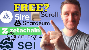 Free Crypto Airdrop: Celestia, 5ire, Sei, Zetachain, Scroll, Shardeum testnet