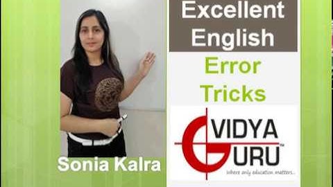 English for SSC CGL 2018 Preparation, SSC CPO & IBPS PO Exams: Grammar Tricks (Error Spotting)