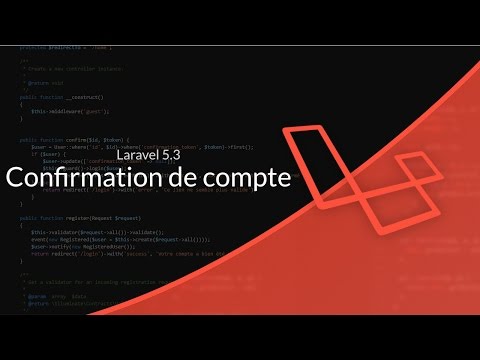 Tutoriel Laravel : Confirmation de compte