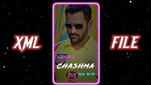 Chashma Lagao Na Sir 🤓🥶 || New Xml File ❤🔥 || Trending Alight Motion Xml Preset
