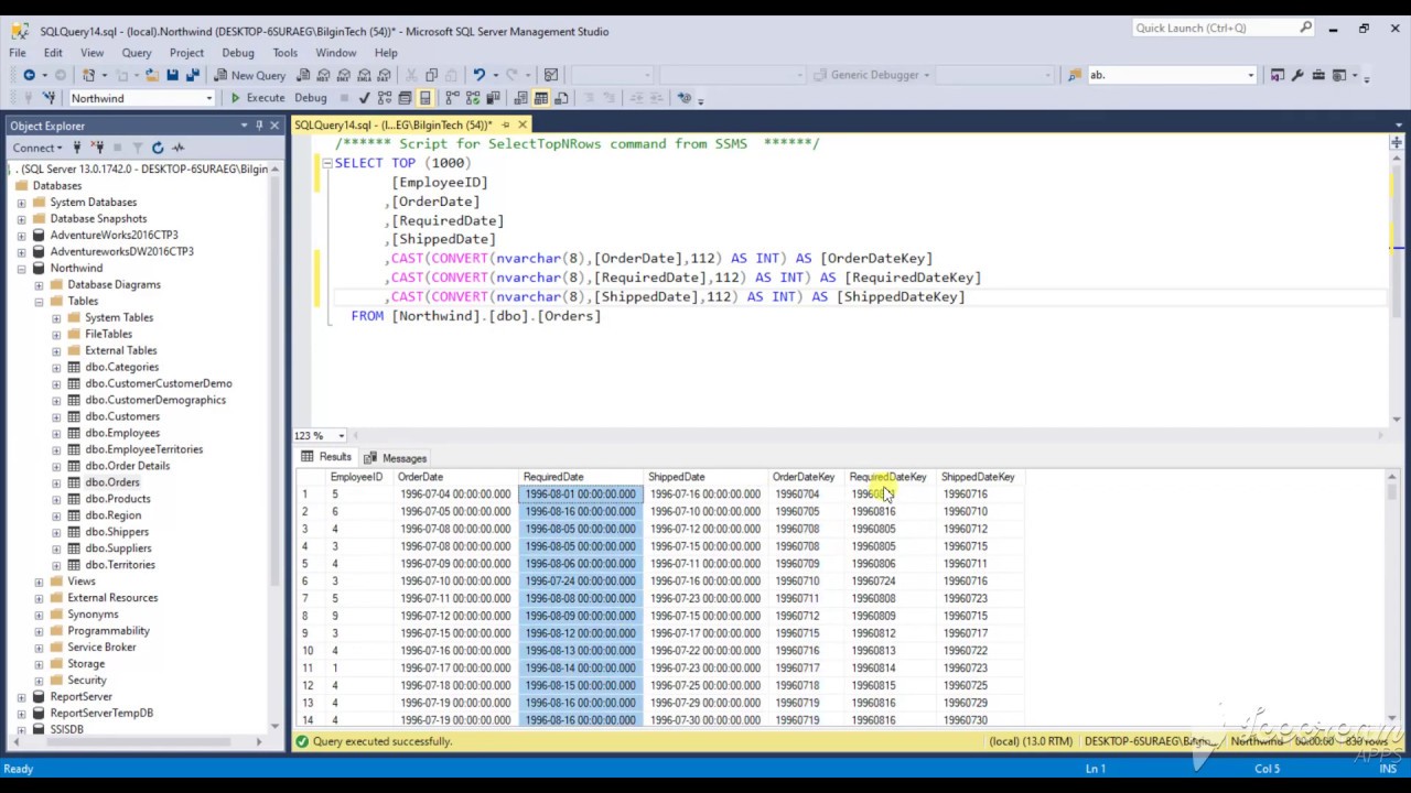 SQL Server How To Convert Datetime To Integer YouTube
