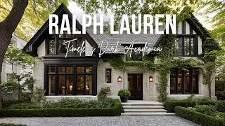 Timeless Dark Academia Homes Shaped by Ralph Lauren with Study Like Comfort and Soul