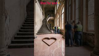 Luxury Staircase Design 😍 Heart Floor Surprise Inside Royal Mansion #shorts