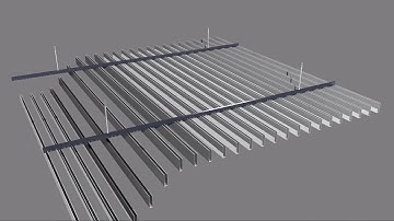 20200311How to install  baffle ceiling Foshan Langtai ceiling