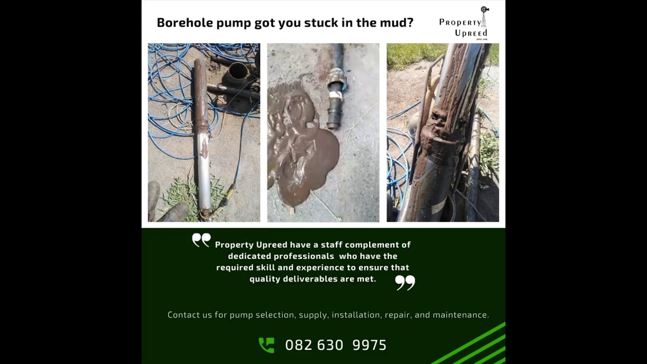 Stuck in the mud? (When a water well pumps mud) - YouTube