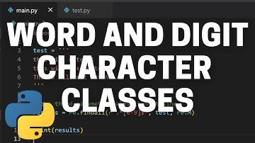 The Word and Digit Character Classes in Regular Expressions - Regular Expression Tutorial #5