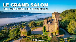 Le Grand Salon Du Château De Pesteils Cantal