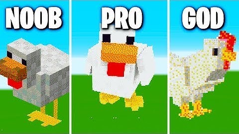 NOOB VS PRO VS HACKER Minecraft Pixel art✨Chicken