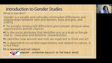 EPISODE 2: INTRODUCTION TO GENDER STUDIES