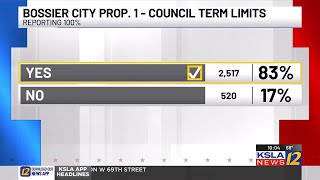 Bossier City voters agree on term limits for mayor and city council; election also held in east T...