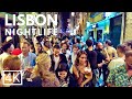 LISBON NIGHTLIFE Bairro Alto Walking Tour September 2023 ASMR 4K