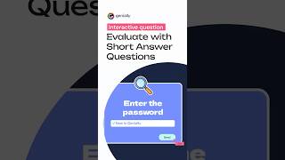 Evaluate with Short Answer