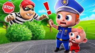 Smart Baby Police vs Bad Thief 👮 | Baby Police Song | and More Nursery Rhymes & Kids Song