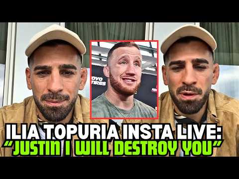 Ilia Topuria Gives Final Warning To Justin Gaethje On Instagram Live (FULL)