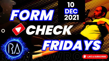 Form Check Fridays - Get better Rowing Technique - December 10 2021