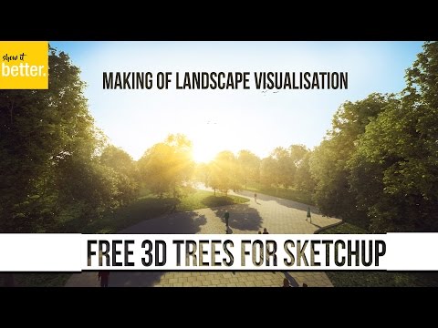 Free High Quality d Trees for Renders in Sketchup-   Arch Viz   -Laubwerk