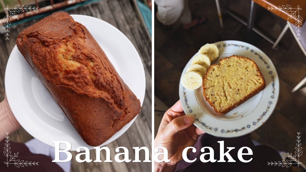 バナナケーキ作ってみた🍌 - YouTube