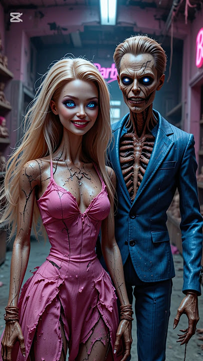 Horror Version of Barbie and Ken Characters #horror #creepy #fakesituation #scary