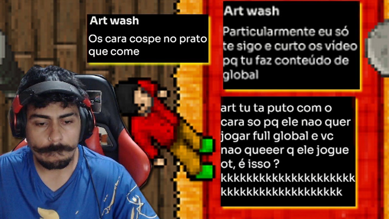 Chat Tibia Streamer de TIBIA tilta com o chat e começa uma discussão. - YouTube