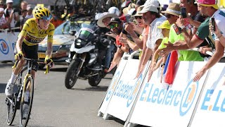 Tour de France: Vingegaard drops Pogacar on final climb to extend overall lead • FRANCE 24 English