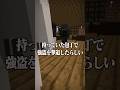 意味がわかると怖い話 『強盗』 【マイクラ】
