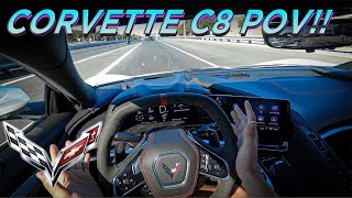 2020 CORVETTE C8 POV!!! (My First Drive)