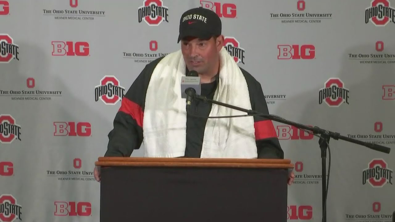 nbc4i school closings OSU post-game press conference following 76-5 win over Miami (OH)