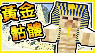 Minecraft【黃金骷髏】進入【古代金字塔】尋找傳說寶藏 !! 台灣揚名國際の冒險地圖
