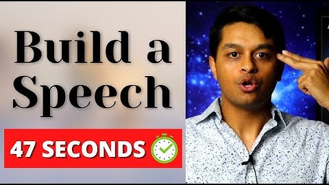 How to Create a Speech Outline & Presentation in 47 SECONDS