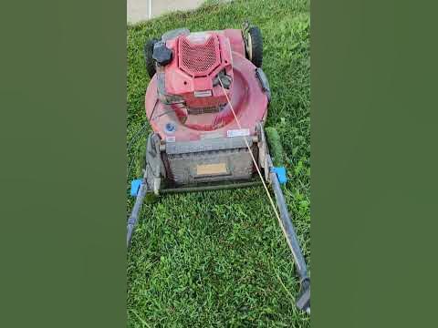 Cutting thick or long grass and your lawnmower.keep bogging out or