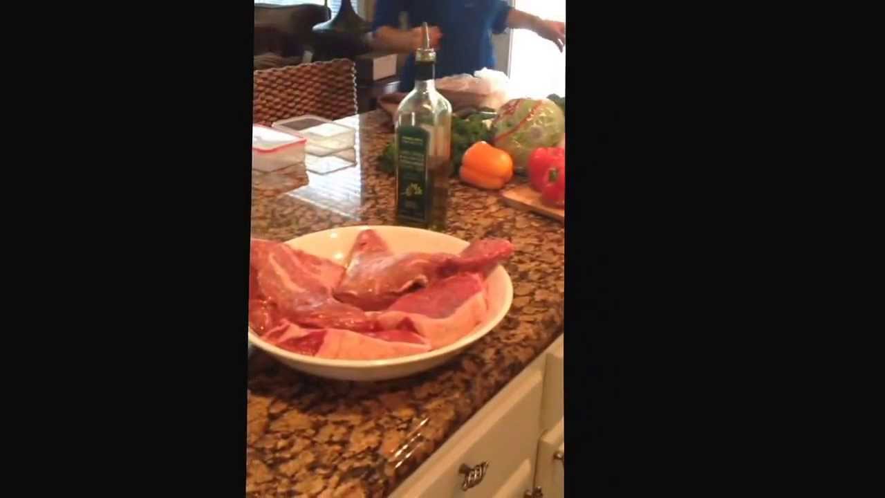 Add oil to meat before grilling. - YouTube