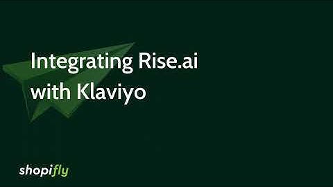 Walkthrough: Integrating Rise.ai with Klaviyo