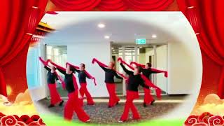 2022 12 26 -23 A 介绍 舞蹈 绣红旗 温任机 圣诞新年联欢会 温哥华老年华人协会 本拿比分会 SCSV