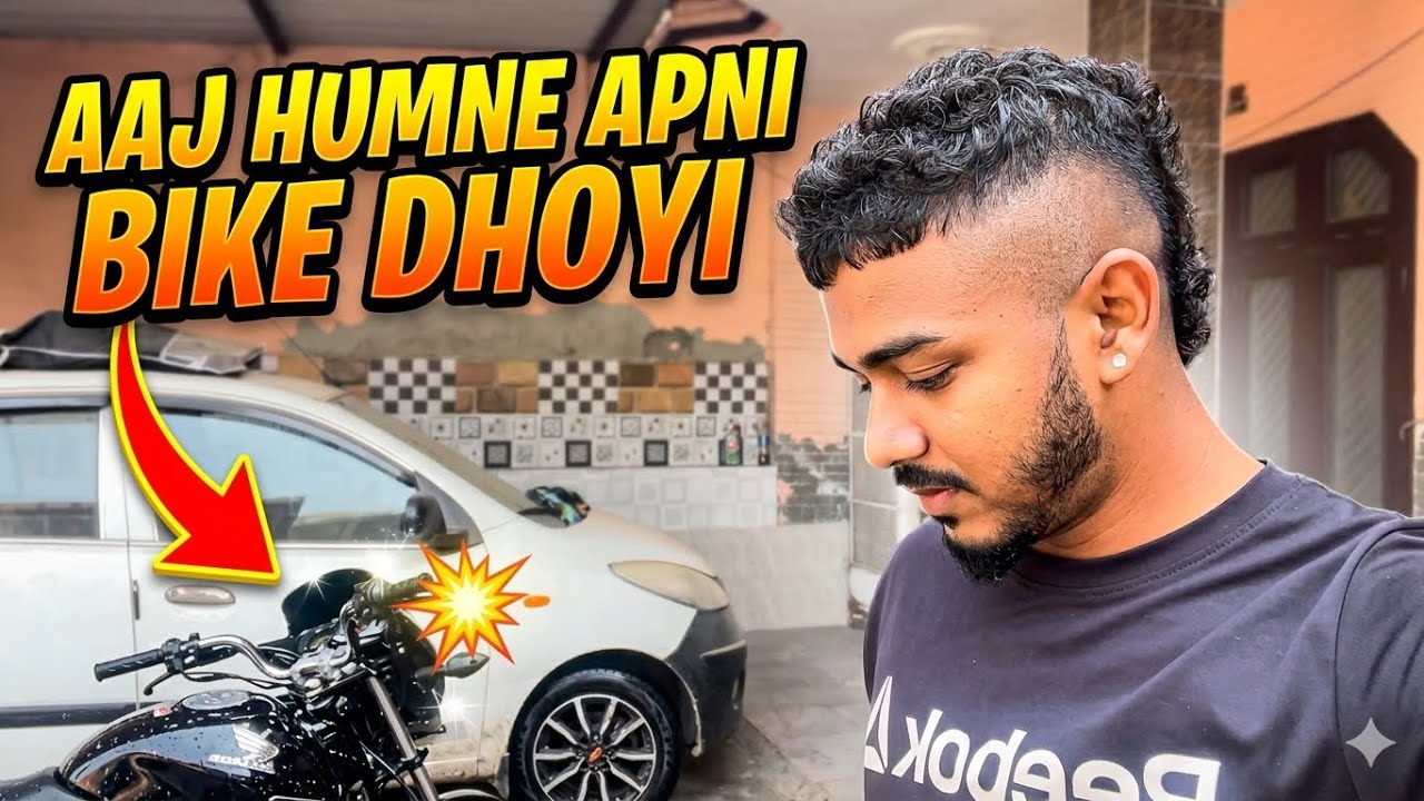 Aaj Humne Apni Bike Ko Dhoya ✨✨🏍️