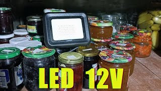 Как сделать безопасное освещение в погребе подвале 12V LED