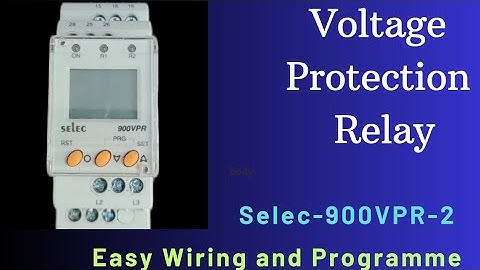 Voltage protection Relay with Single Phase Preventor. Selec 900VPR-2 @DarshilAutomationControl