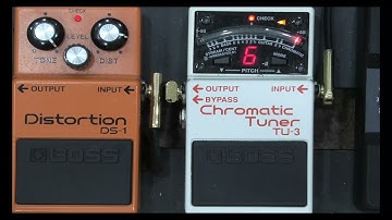 Drop D Flat / Drop C sharp tuning with a Boss TU-3