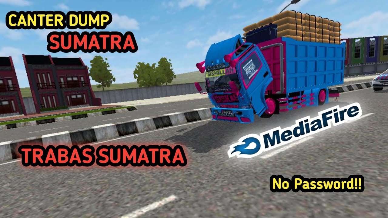 MOD BUSSID TERBARU TRUK CANTER DUMP  SUMATERA YouTube