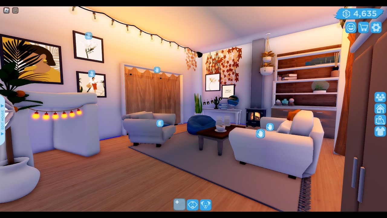 Roblox club ideas for living room (Scandinavian style) - YouTube