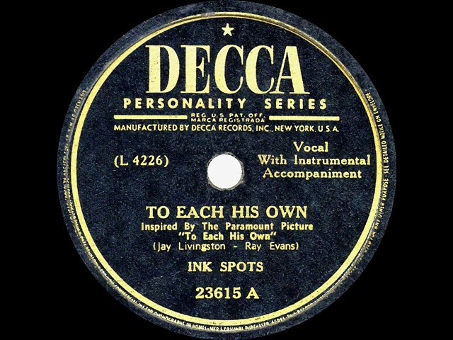 1946 HITS ARCHIVE: To Each His Own - Ink Spots (a #1 record)