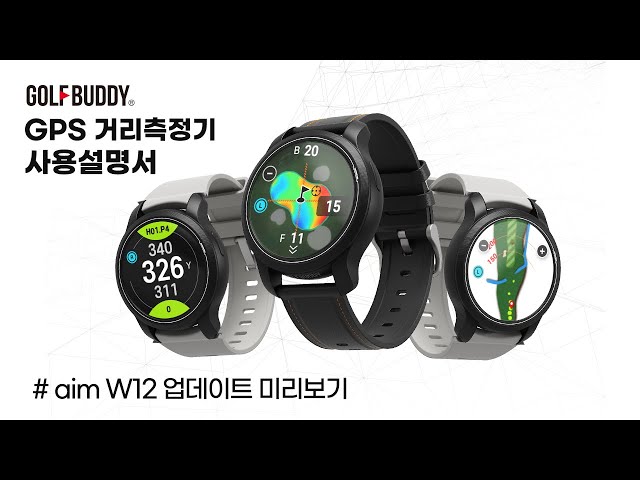 aim w12 golf buddy 腕時計型GPS距離計-