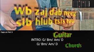 Wb zaj dab neeg sib hlub tsis tau guitar chords