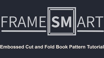 How to Create an Embossed Cut and Fold Book Folding Pattern with Framesmart