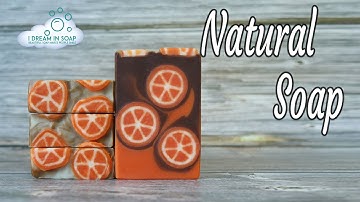 How to make Natural cold process soap. Chocolate orange cold process soap making tutorial