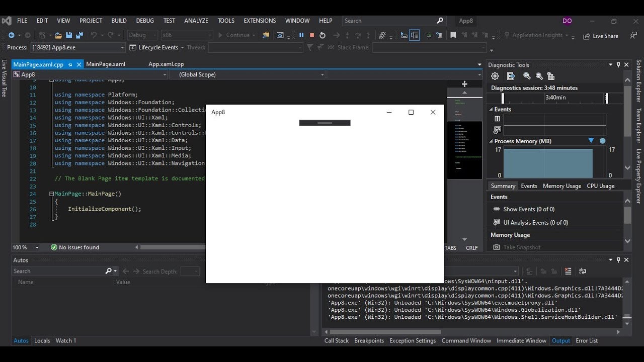 C++ UWP APP in Visual Studio 2019 (Getting Started) - YouTube