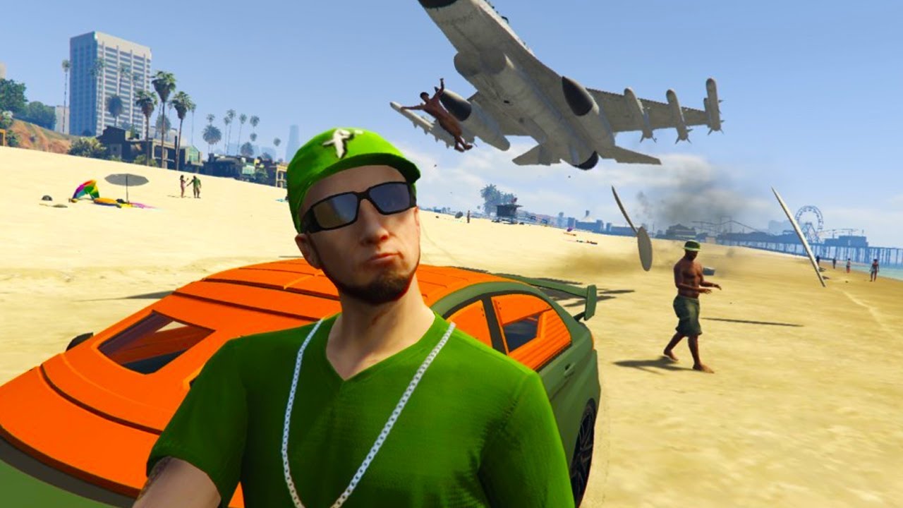 GTA V - RANDOM & FUNNY MOMENTS 72 (Mission Failed, Incoming Jet!) - YouTube