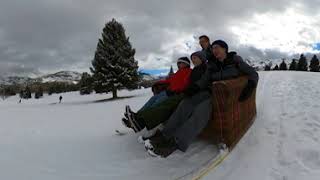 The Return of the Ski-Couch (Swipe / Click to look around) [360 Driving Timelapse & Montage]